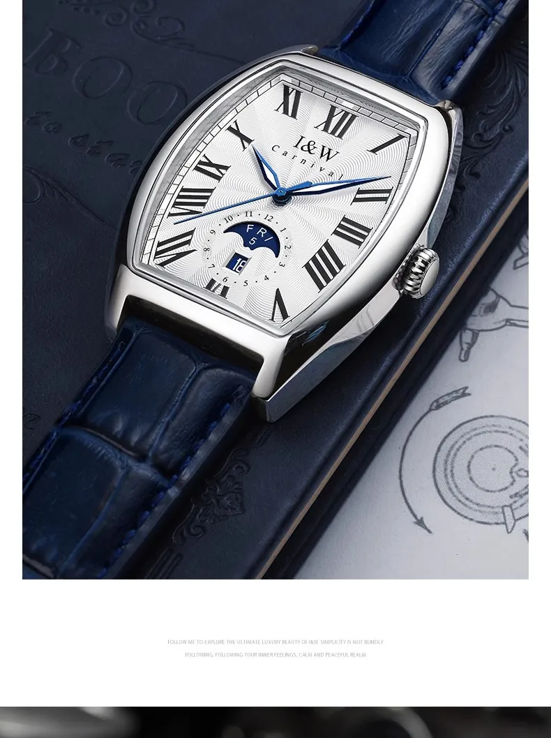 CARNIVAL I&W Mechanical Business Watches For Men Brand Luxury Automatic MIYOTA Movement Wristwatches Waterproof Man Reloj Hombre_voghion.com
