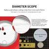 DSPIAE PT-C Integral Circular cutter Visualization Round cutter Round Making Machin 1-50mm Round Cut For Hobby Model DIY Making 6