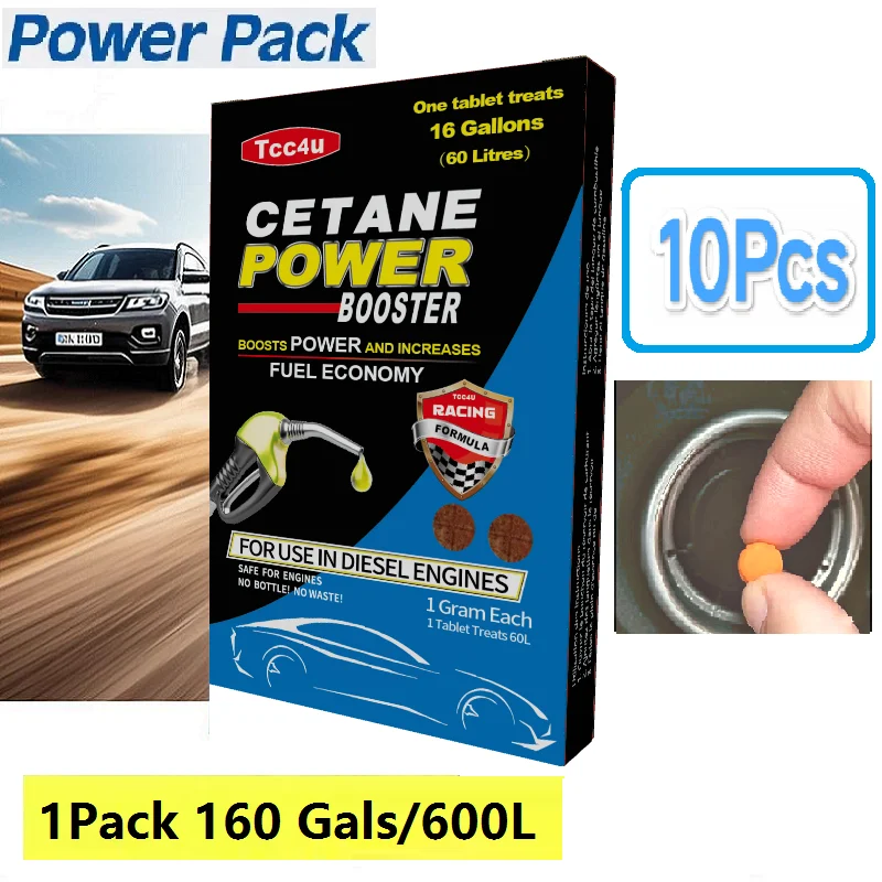 Treats 16Gallons/600Litres Diesel Power Booster Increases MPG Removes Carbon Deposit Black Smoke Fuel Saver Injector Cleaner fuel saver diesel additive