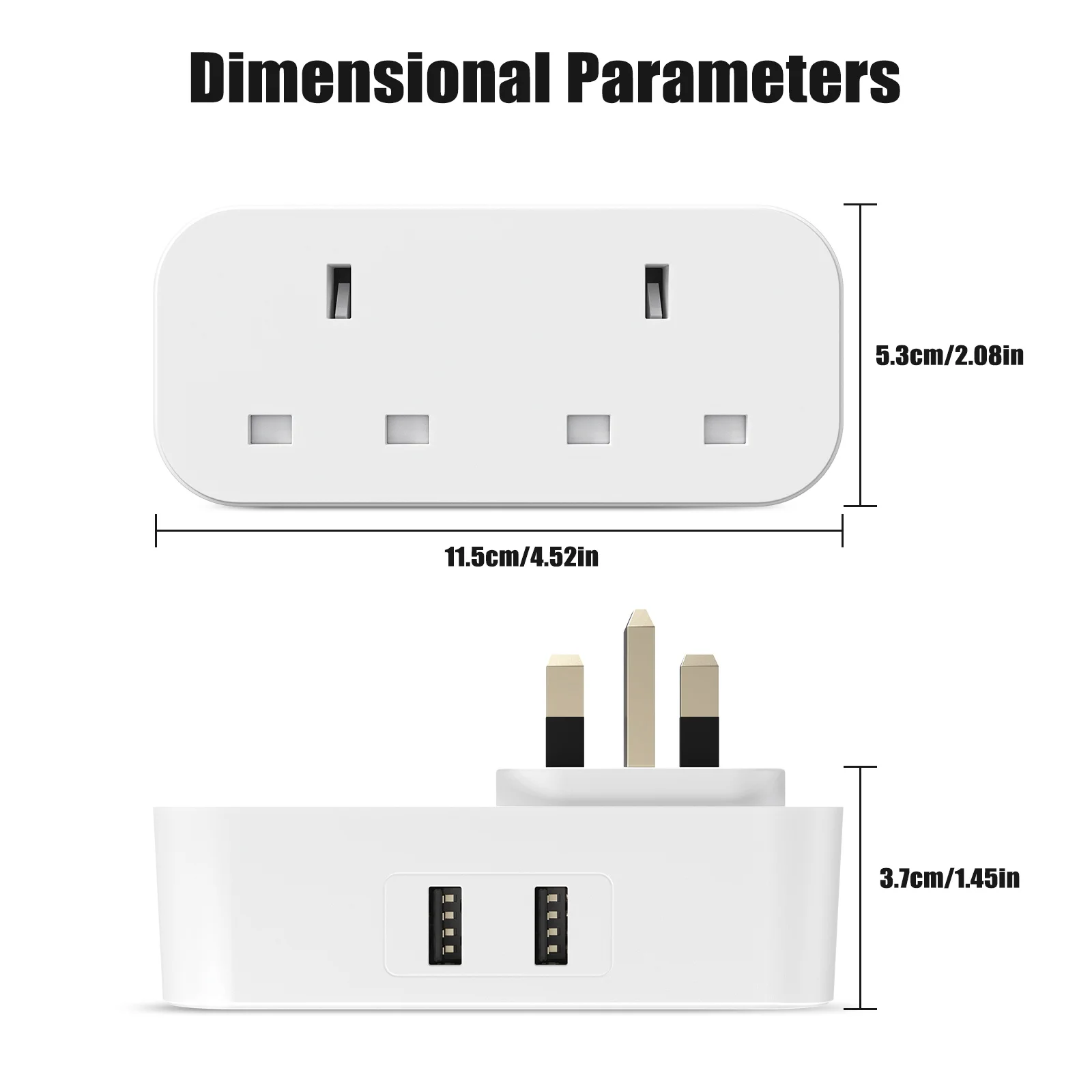 Universal Dual-Function Travel Adapter with High-Speed USB Charger (33W)