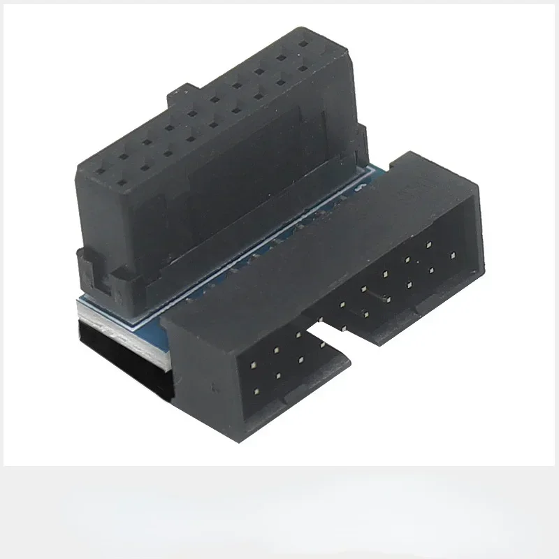 USB 3.0 19 핀 20핀 남성-여성 확장 어댑터 마더보드 메인보드용 90도 각도