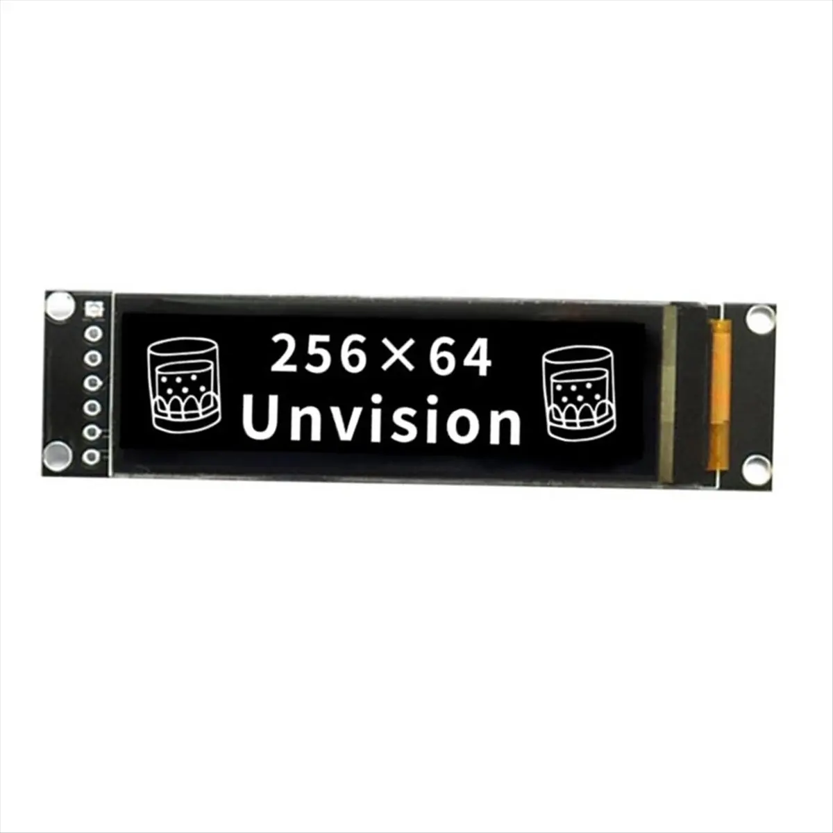 58R 전자 액세서리, 2.08인치 OLED 디스플레이 모듈 256x64 도트 매트릭스 SH1122 드라이버(검은색)