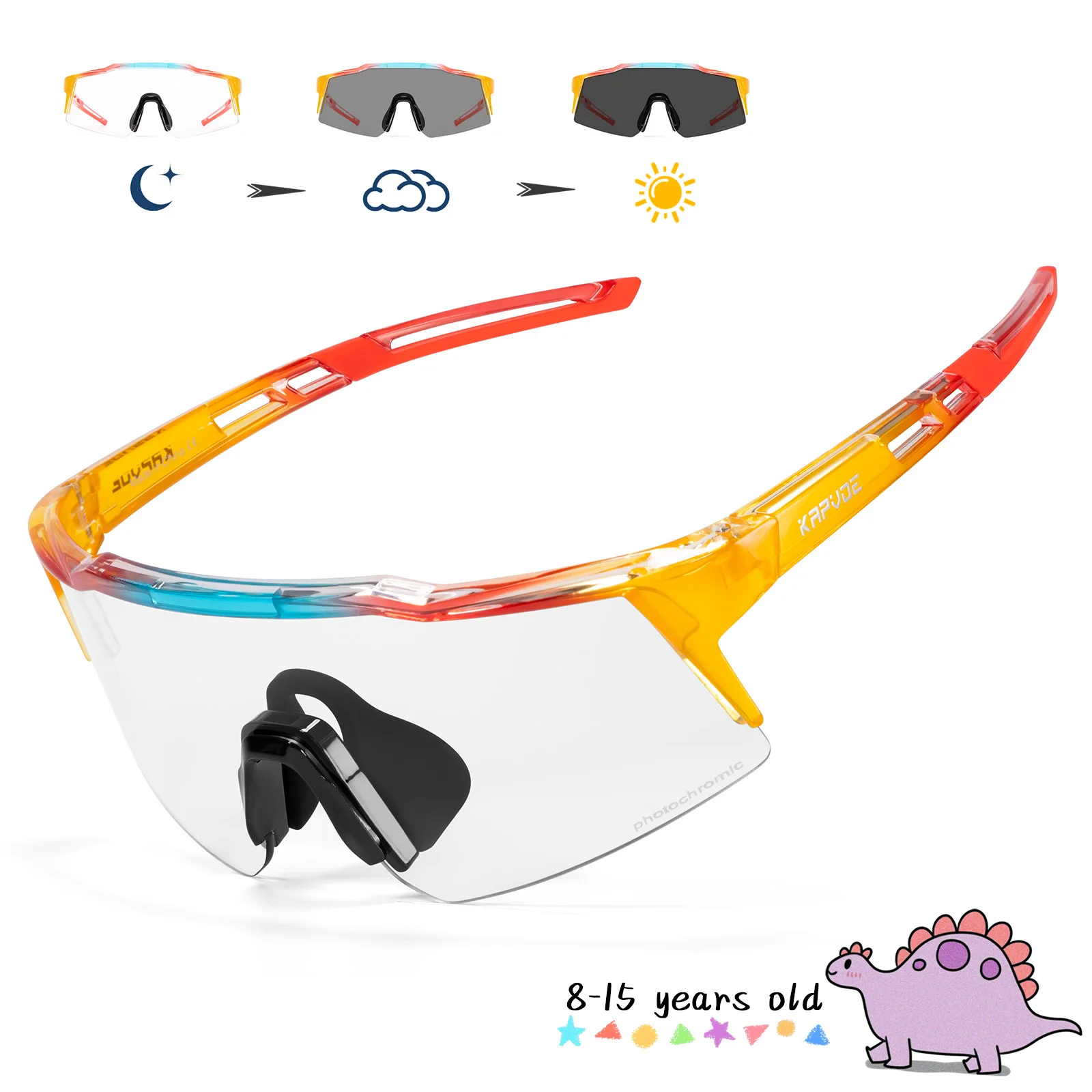 KAPVOE Lunette Vélo Photochromique Homme Femme Tr90 Cadre Lunette de  Cyclisme VTT Anti-UV400 Lunette de Soleil Pour Vélo Pêche Course Conduite  Pêche Ski 01 : : Sports et Loisirs