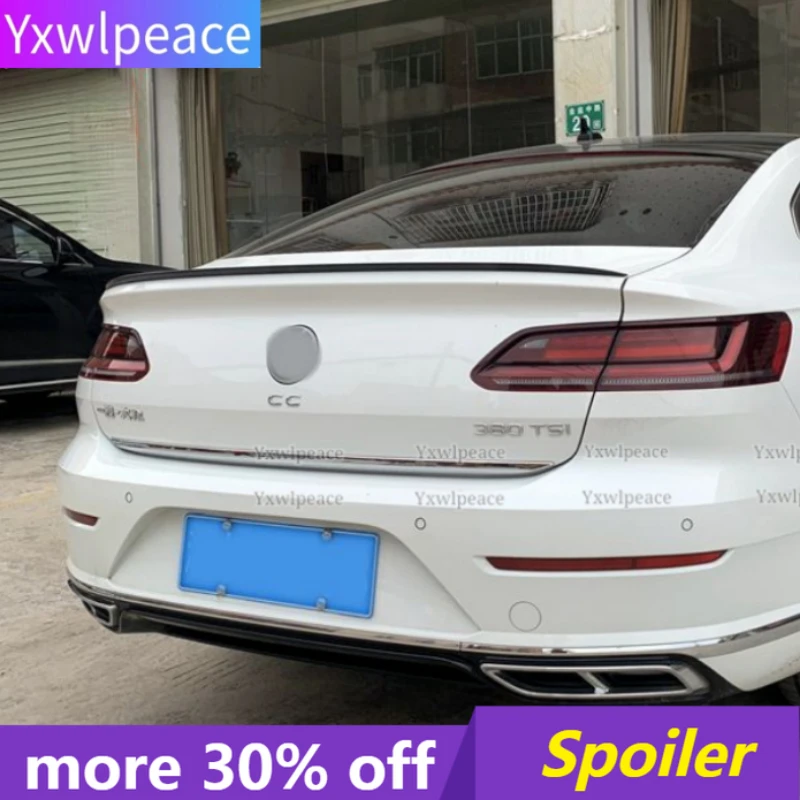 

For Volkswagen VW Arteon CC 2019 2020 2021 High Quality ABS Plastic Car Tail Wing Trim Primer Color Rear Trunk Spoiler