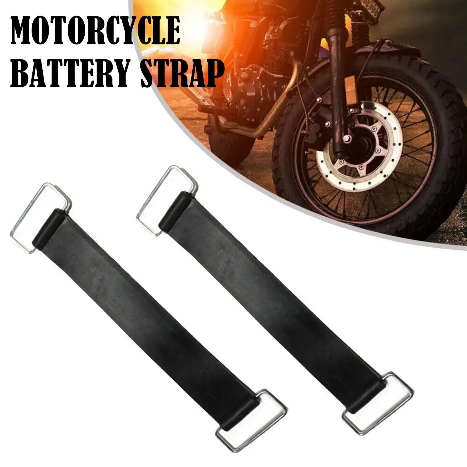 

1Pcs Durable Motorcycle Battery Rubber Band Strap Fixed Holder Elastic Bandage Belt Stretchable For Honda 18-23cm K6S0