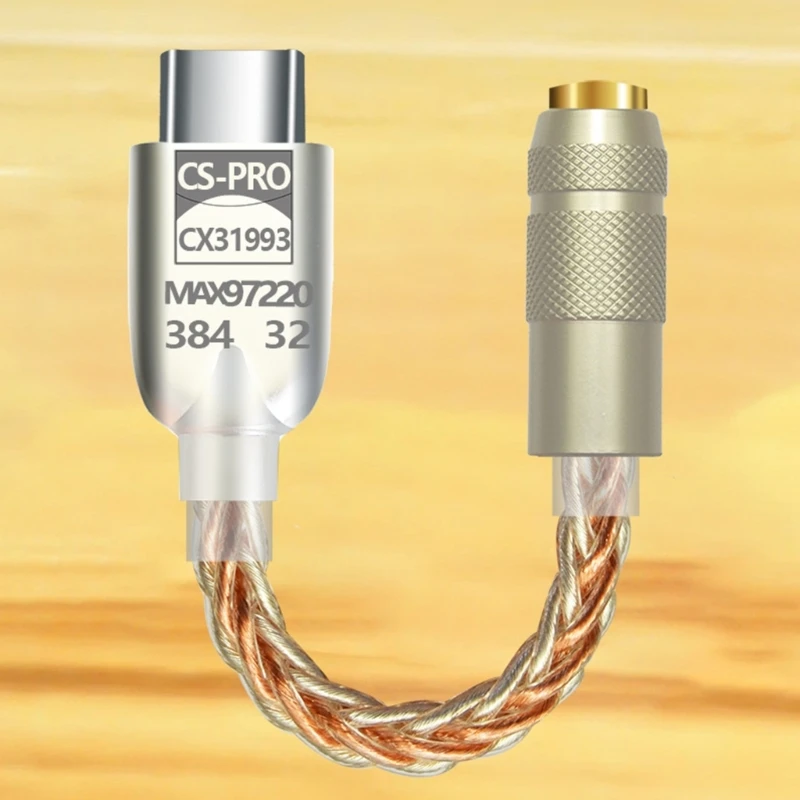 USB 3.5mm 사운드 어댑터 유형 헤드폰 어댑터 DAC 케이블 사운드 어댑터
