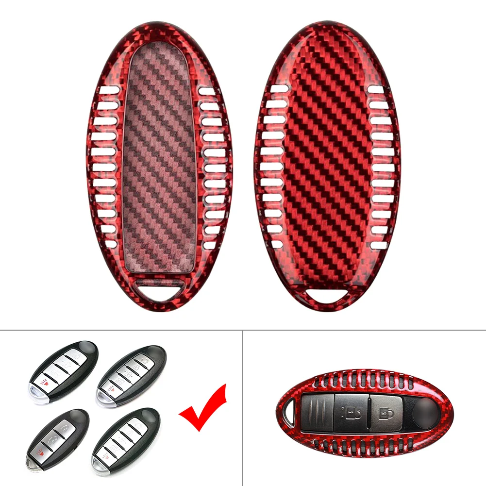 

Car Remote Key Shell Cover Carbon Fiber Case Housing For Infiniti Q50 Q60 Q70 QX56 QX60 for FX34 FX37 FX45 FX50 EX35 EX37 JX35