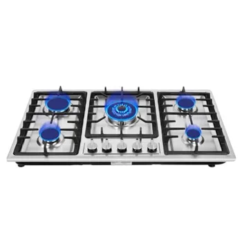 33.86 Inch Stainless Steel Gas Cooktop 1