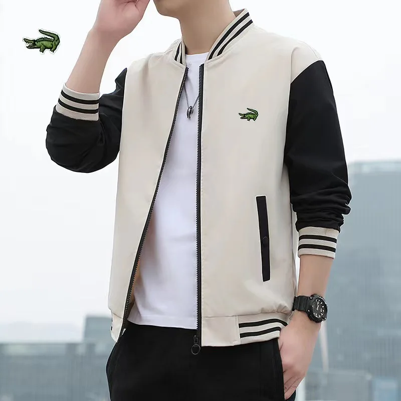 2023 cartelo new men s jacket suit casual suit splicing trousers bomber jacket high quality CARTELO High Quality Men's Thin Coat 2023 Spring Autumn Men's Casual Outerwear Embroiderey Jacket Baseball Clothes S-4XL