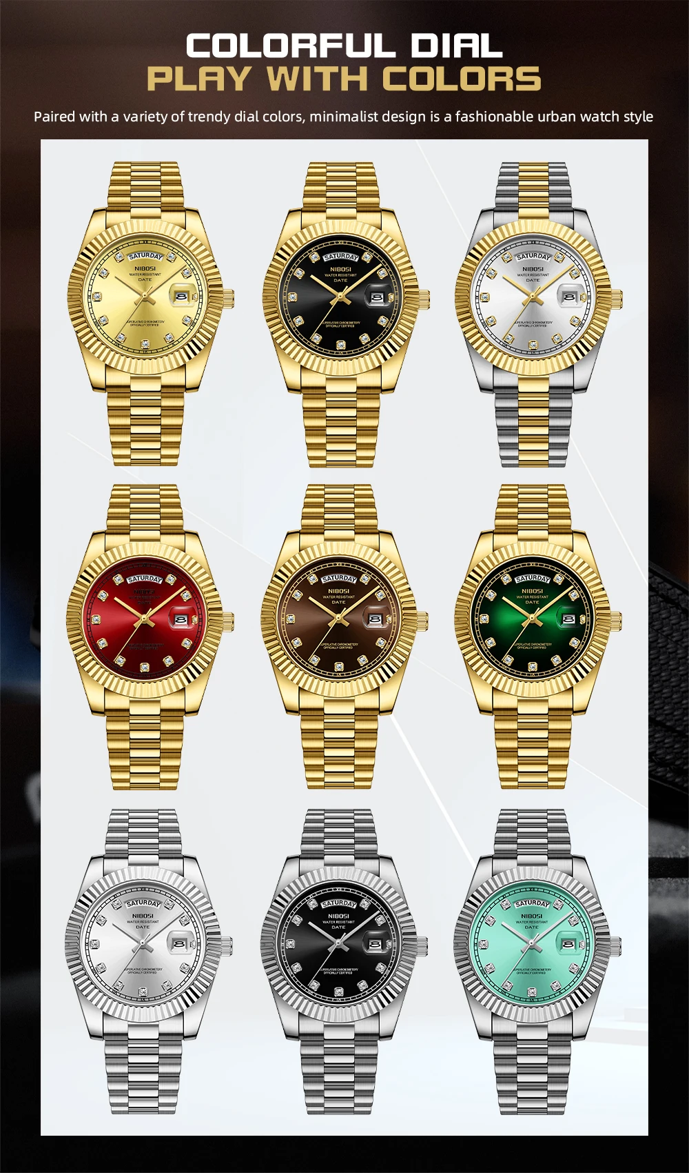 Diamond Scale & Dazzling Watch 2627 Nibosi
