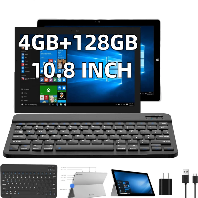 10.8 INCH SUPI 4GB DDR 128GB ROM WINDOWS 10 Home Tablet PC  X7- Z8700 Quad-Core 1920 x 1280 IPS Screen WIFI HDMI-Compatible