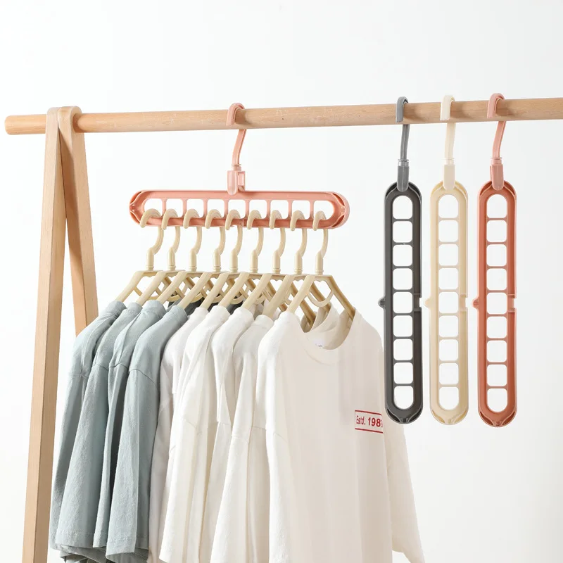 Multi-Port Support Hangers Closet Organizer Space Saving Hanger Clothing  Rack Plastic Scarf Storage Hangers for Clothes - AliExpress