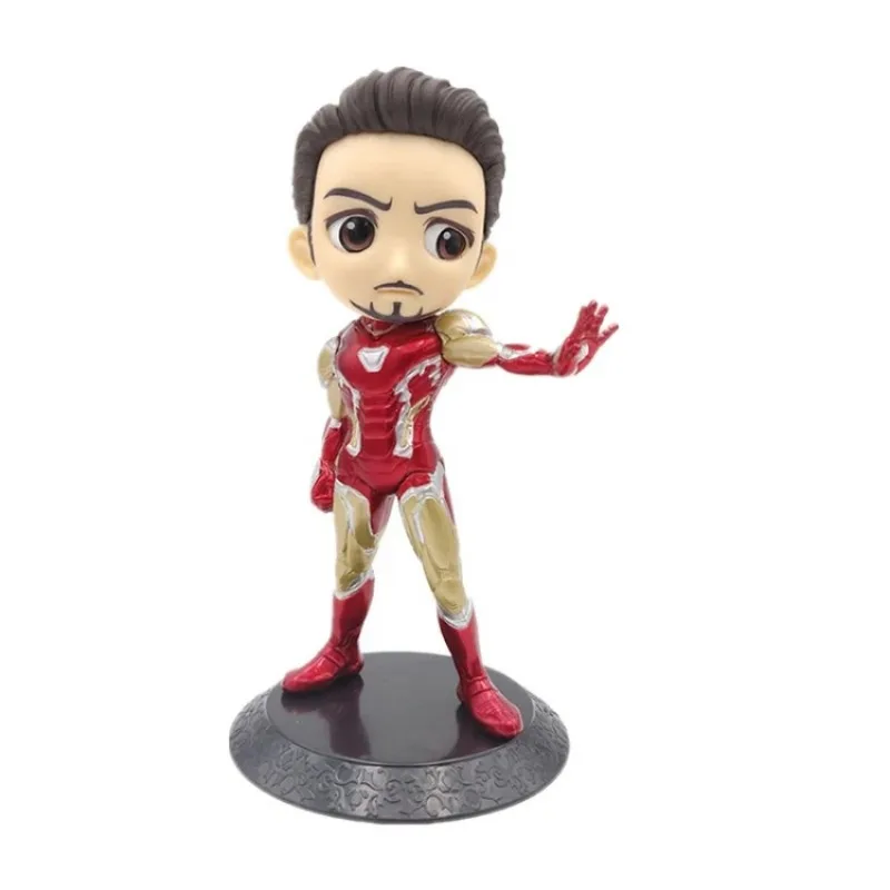 15cm Avengers Anime Doll Spiderman Harley Quinn Joker Wonder Woman Catwoman Movable Doll Cake Decoration Handmade Decoration