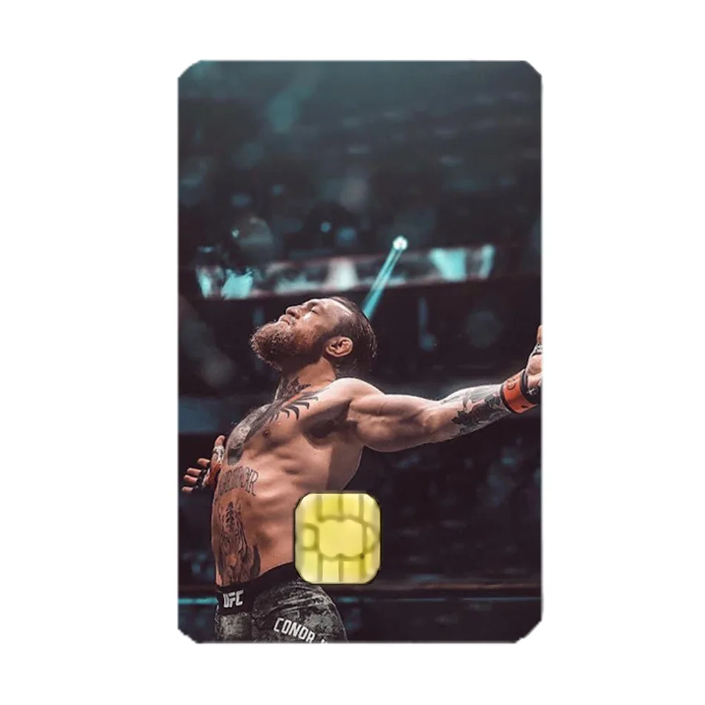 C-Conor Boxing McGregor Stickers Cartoon Credit Card Visa Debit Bank Charge Card Bus Metro Waterproof Sticker Decal Decoration
