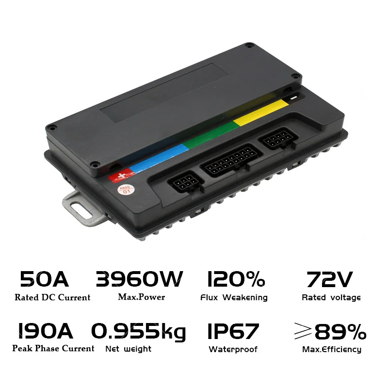 Electric Scooter Accessories VOTOL EM50SP 7255Sp 60A 400W-2000W DC Brushless Sine Wave Controller QS Motor Electric Motorcycle Controller