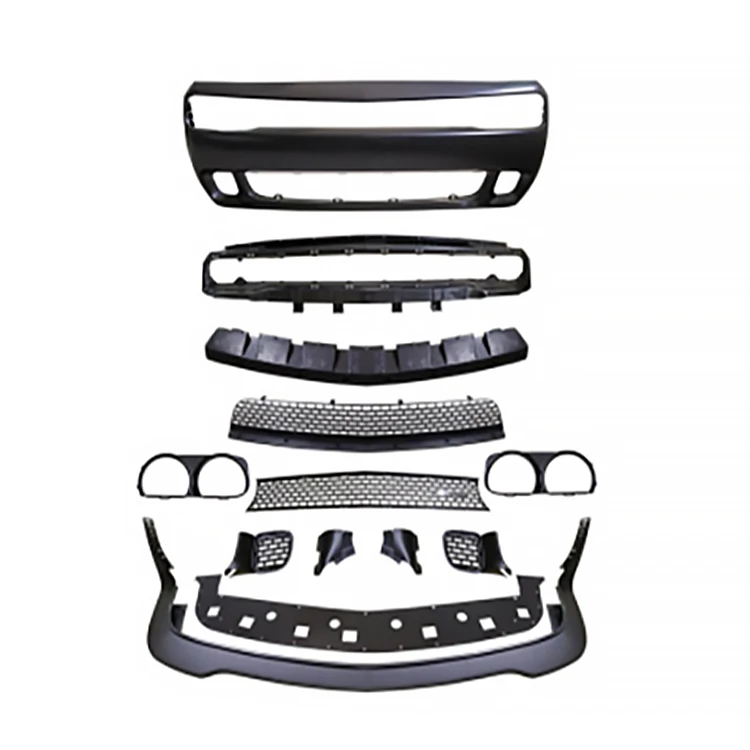 Factory Price Hellcat Style  Car Front Bumper Lip Body Kit for Dodge Challenger 2015-2021