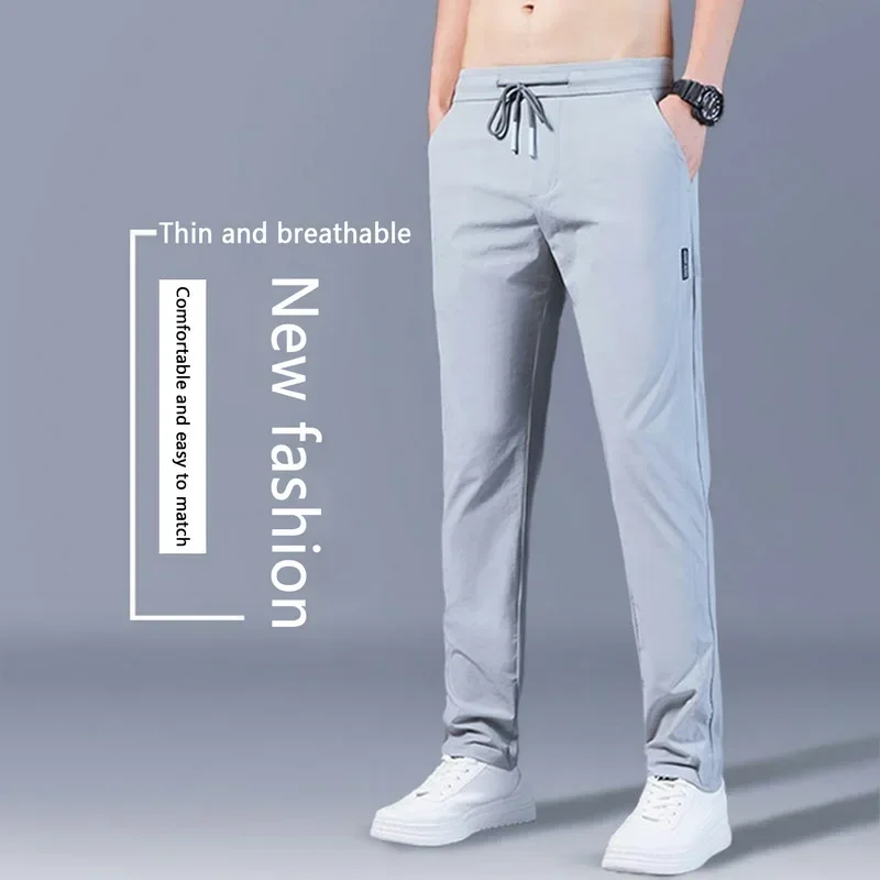 

Color Length Pantalon Men's Spring Full Fashion Casual Trousers 2023 Applique Summer Pocket Pants Work Solid Straight