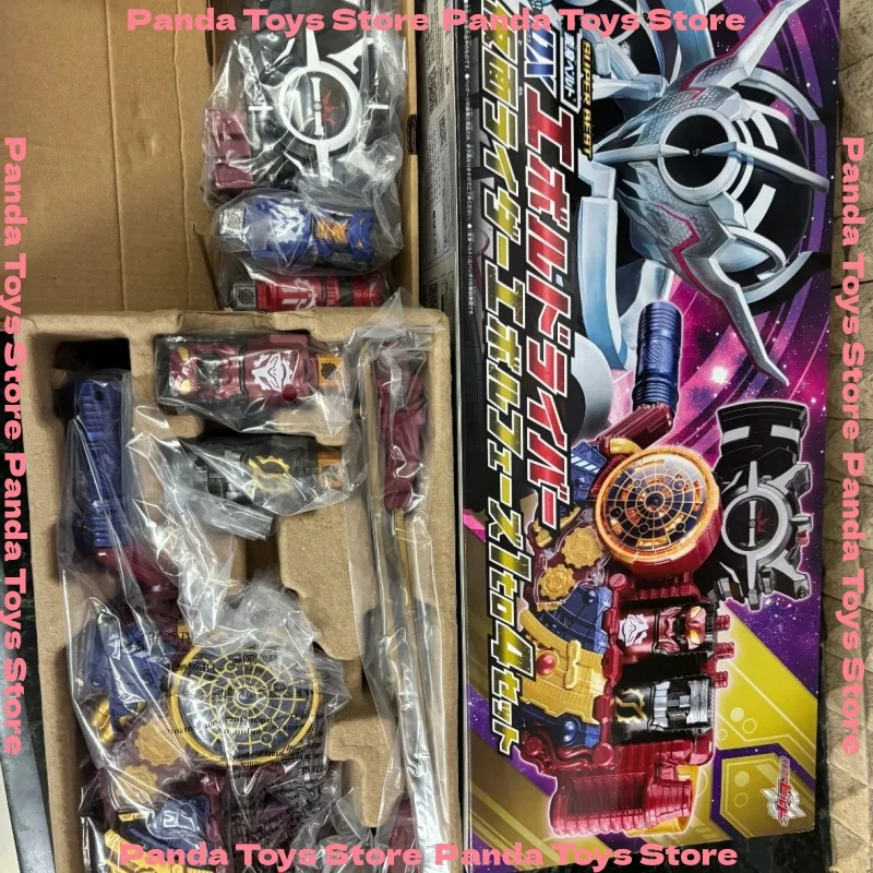 재고 있음 반다이 가면라이더 에볼 드라이버 X 풀 병 세트 빌드 DX 에볼 액션 애니메이션 피규어 모델 수집 장난감 생일 선물