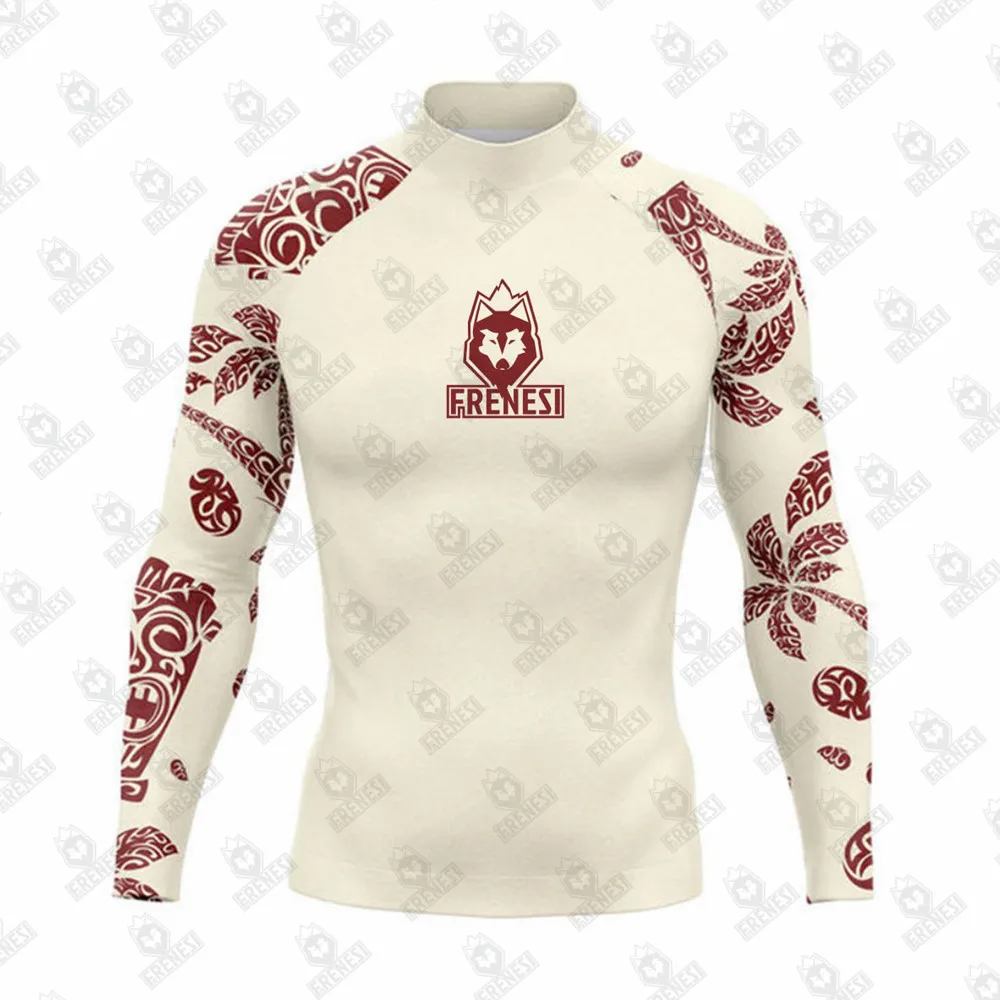 Sports Shirt Men Rashguard Men Long Sleeve Pro Surfing Shirt Sun Screen Surf Sweatshirt Rashguard UV Protection Swimwear Frenesi Surf Clothing