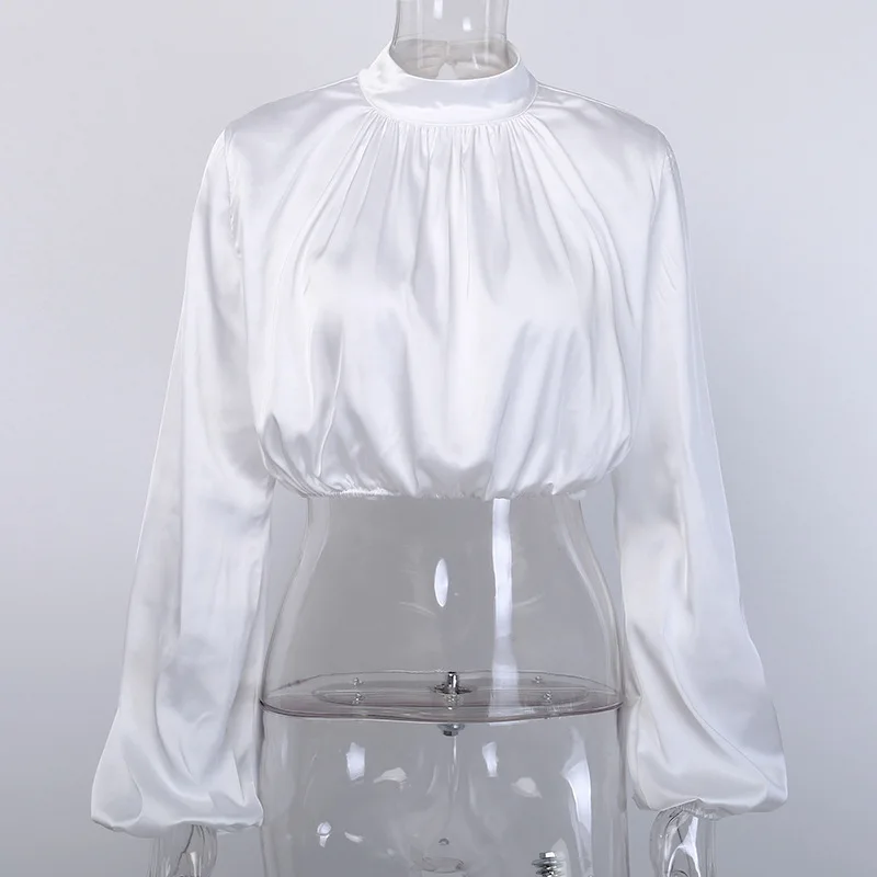 

Women's Luxury Tops Spring Autumn 2023 New O Neck Loose Solid Color Lantern Long Sleeve Top Elegant Korean Summer Clothes Blouse