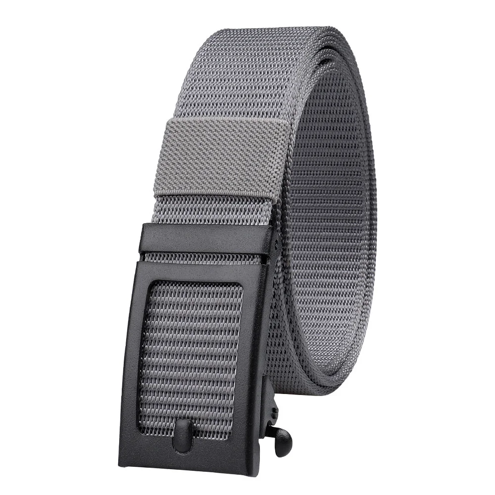 Cotton Canvas Belt w/ Buckle - Men's Ratchet Belt - Black, 1.5