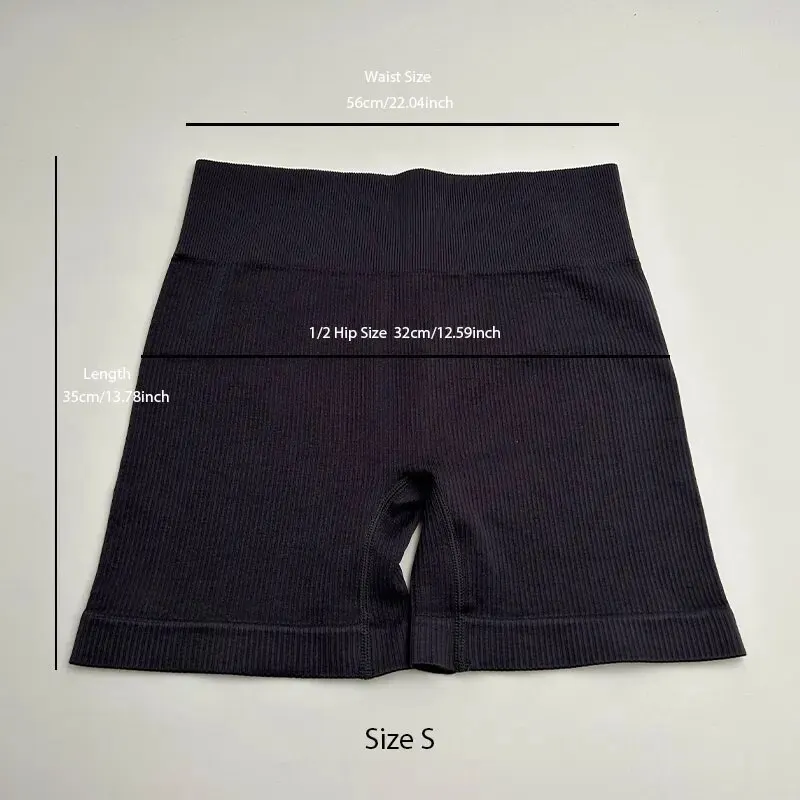 Women's Yoga Shorts 3 Sports Seamless High-Waisted Sports Tights