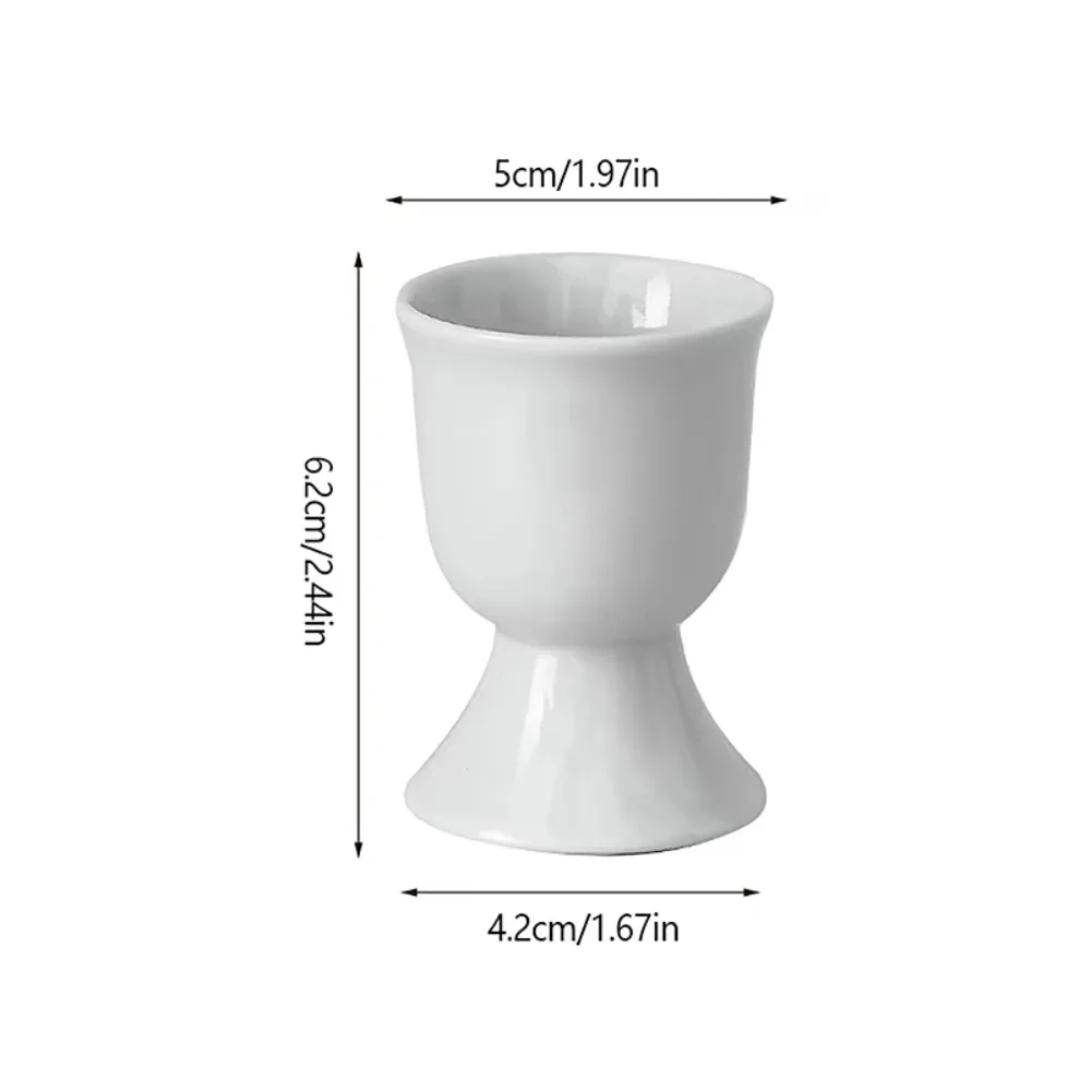 Ceramic Egg Cup Candy Color Wine Cups Breakfast Tool Egg Cup Holder Eggs Supplies Kitchen Gadgets Eggs Decor Supplies