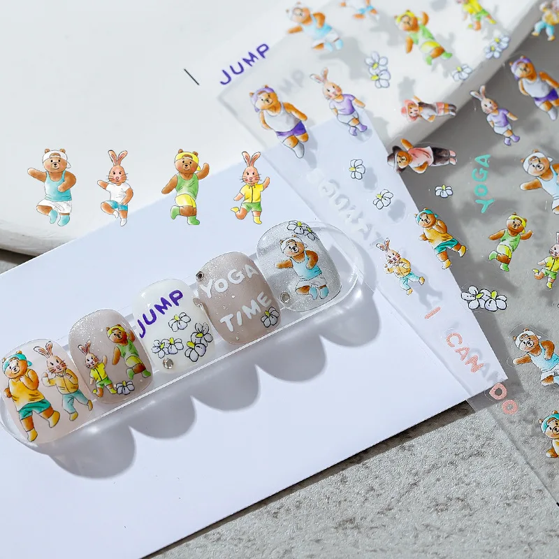 

[Meow.Sensei] Thin Tough Nail Sticker Pro Frosted Thin Transparent Adhesive Nail Stickers Kx Joint-Name Series