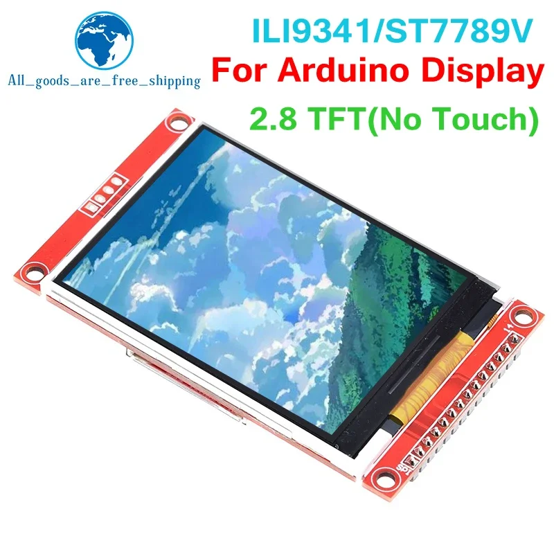 

Серийный модуль TZT с ЖК-дисплеем 2,8 дюйма 240x320 SPI TFT с печатной платой Micro SD ILI9341 / ST7789V 5 В/3,3 В 2,8 дюйма
