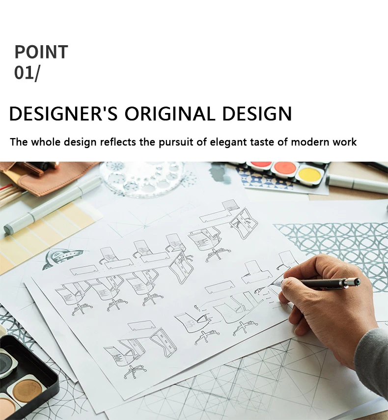 Description Picture 3 of itemStaff Desk Four or Six People Combination Simple Office Computer Single Training Table Furniture