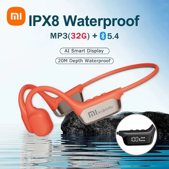 Xiaomi Mijia auriculares de conducción ósea IPX8 auriculares impermeables para nadar Bluetooth 5,4 auriculares deportivos inalámbricos MP3 32G RAM