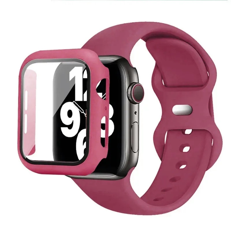 Premium Silicone Watch Band with Protective Case - Multisize Bracelet