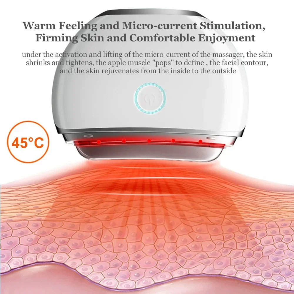 Electric EMS Gua Sha Manually Face Body Sculpting Massager LED Anti Aging Facial Beauty Instrument Scraping Vibrating Massage
