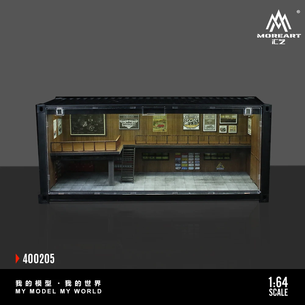 More Art 1:6 Container Repair Shop Lighting Diorama, Light Version Diorama for Display&Collection&Gift