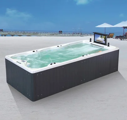 prefabricated pools swim spa enclosure/ hotel swim spa/ jet nozzle outdoor bathtubs massage swimming pool