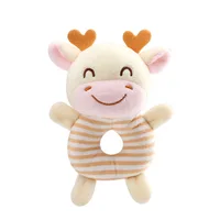 Hochet en peluche pour bébé de 0 à 24 mois, jouets de lit avec anneau à main, animaux de dessin animé, jouet éducatif précoce, nouvelle collection 3