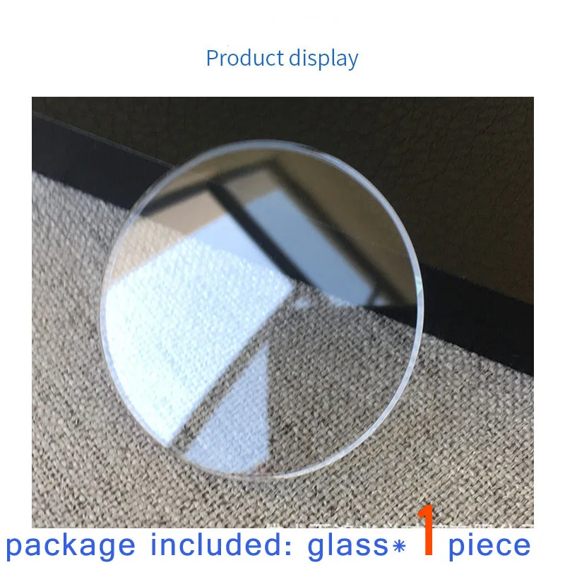 Enhanced Durable Mineral Watch Glass - Round Double Dome Crystal Lens (2.0mm Thickness, 26mm-45mm Diameter)