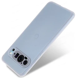 Ultra Thin Soft Silicone TPU Phone Case - Transparent Back Cover for Pixel 9 Pro (Transparent White)