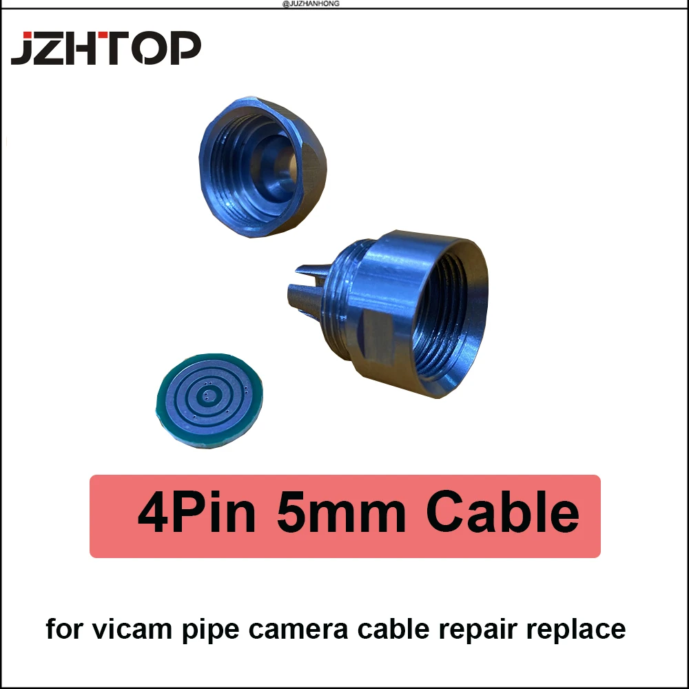 4Pin 5mm Cable Repair Kit Connector Replacement For Vicam Pipe Inspection Camera System Broken pipe camera cable broken repair connector kit camera connector for 5mm cable wopson brand pipeline camera