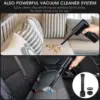 Portable Compressed Air Duster 2 in 1 Air Blower & Vacuum Cleaner Cordless 3 Speed Air Blower for Keyboard Computer Car Cleaning 4
