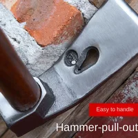 Dual Use Hoe Nail Ice Hammer Chisel Pout Carpenter's Tool Earth Digging Pick Grass Hoeing Outdoor Planting 2