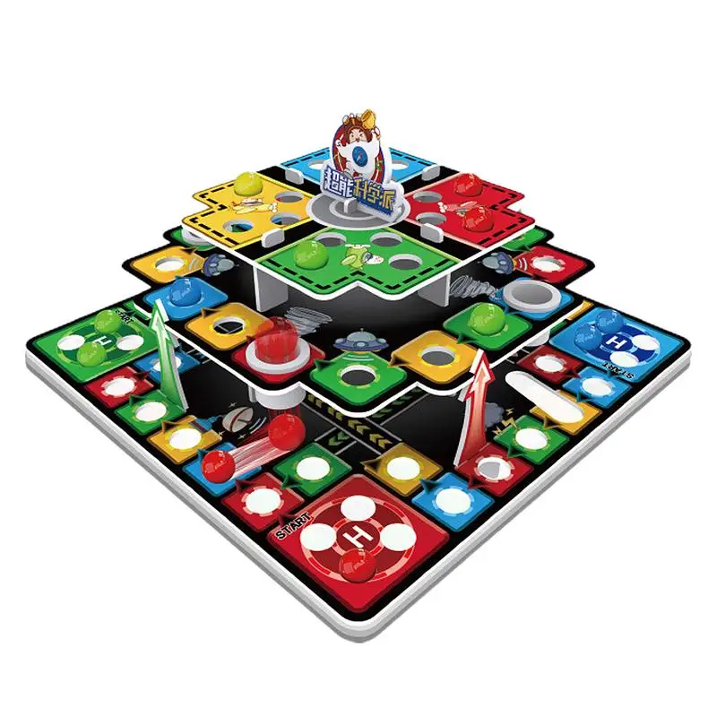 Flying Chess Board Game Flying Board Family Flying Chess Game Educational Adults Child Party Board Game Multifunctional Fun