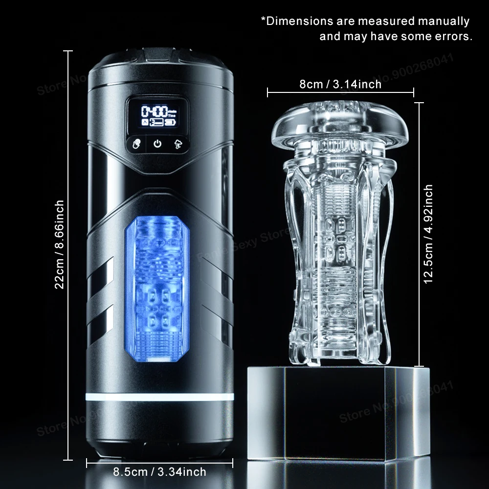 Male Masturbator Automatic Heated Blowjob Sucking Vibration Machine Masturbation Cup Silicone Vagina Sex Toy for Men Adult Goods male masturbator male masturbator cup male masturbation aid