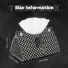 Custom Palestinians Map And Kufiya Pattern Tissue Box Holder Rectangular Leather Facial Tissue Box Cover for Car Office 5