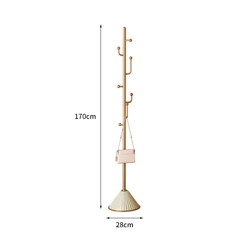 

YY Nordic Light Luxury Coat Rack Living Room Hanger Floor Bedroom Creative Branch Clothes Rack
