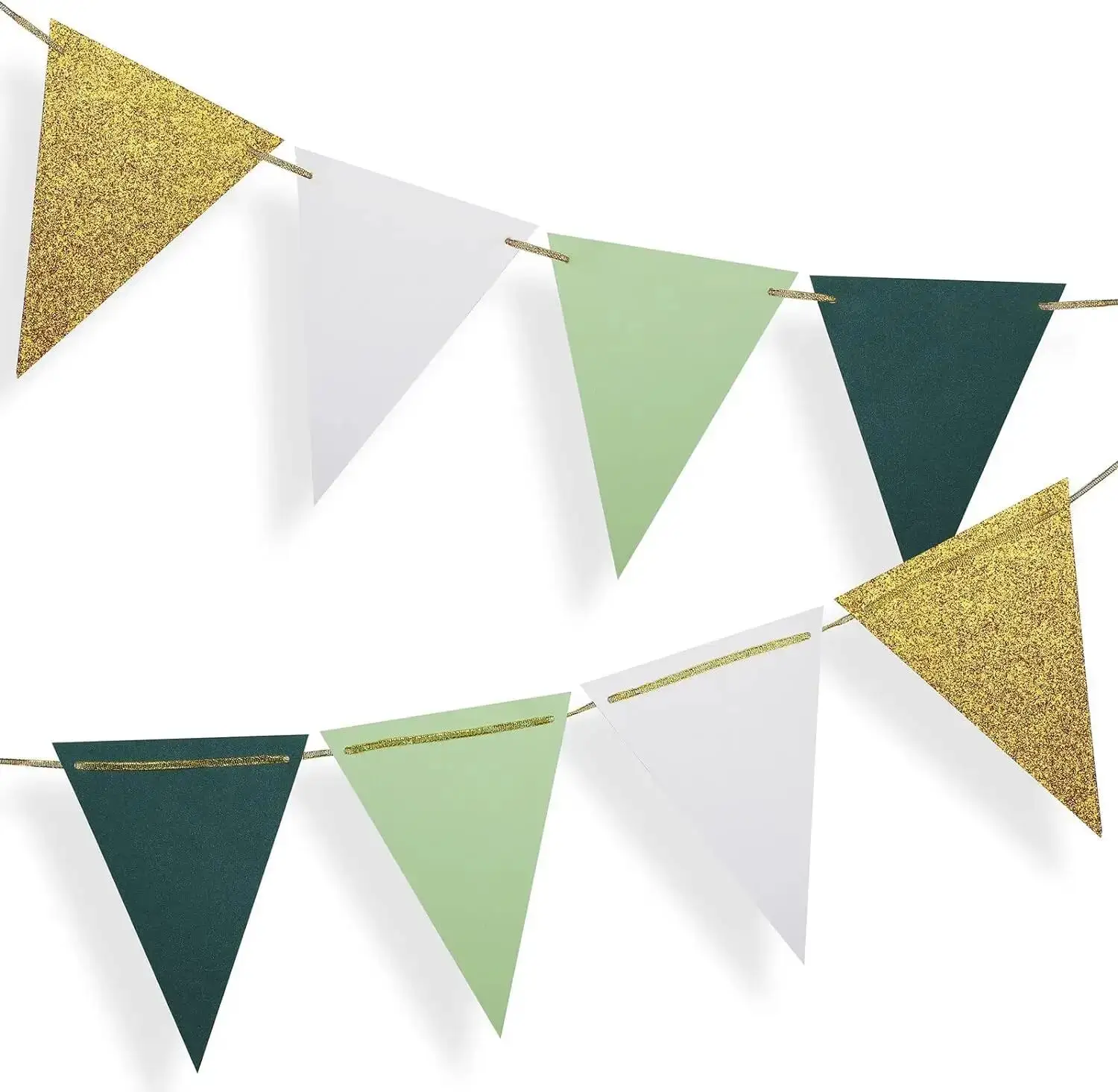 Triangular Flags 16Pcs Party Decorations Birthday Banner