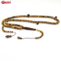 Tasbih 99 Natural bull horn misbaha prayer beads Muslim arabic turkish islamic Collection luxury gift bracelet