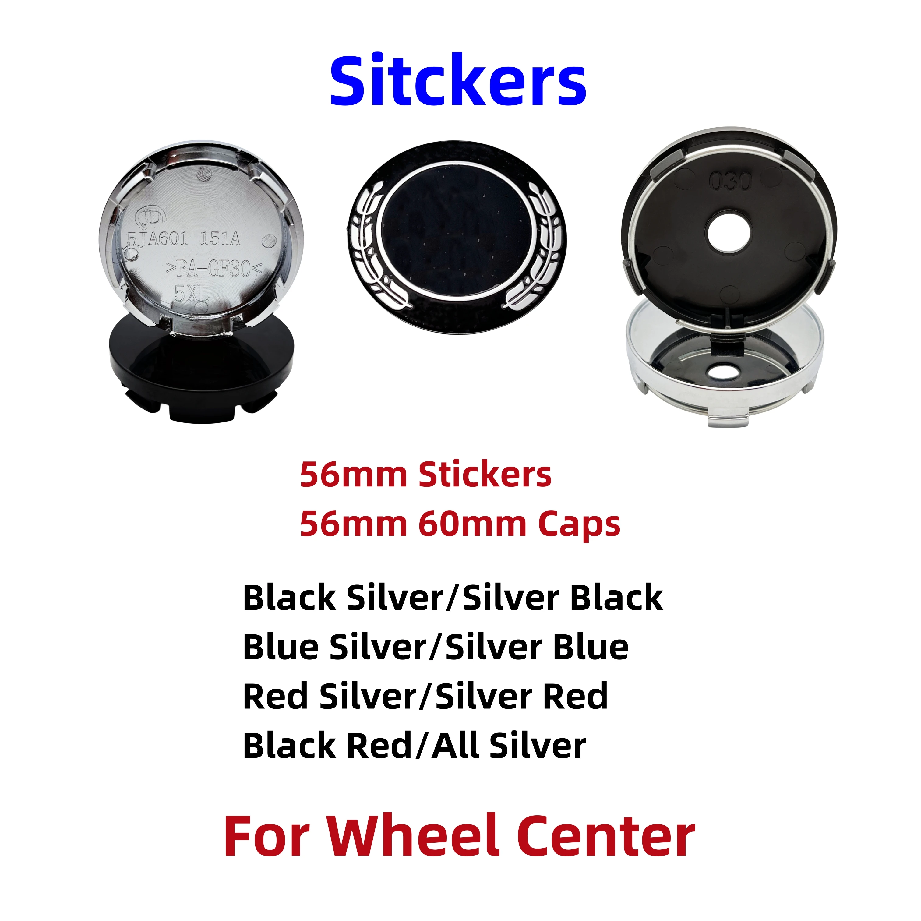 

4pcs 3D Metal 56mm 60mm Car Wheel Center Cap Badge Rim Hub Cover Emblem Logo Sticker Styling Accessories For W204 W203 W211 CLA