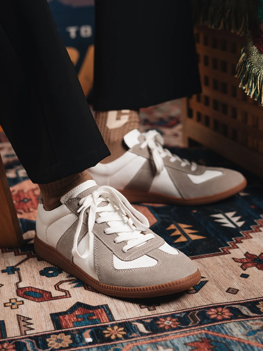 スニーカー YASE Grima 8-hole suede German army sneakers brown スニーカー YASE Grima 8-hole suede German army sneakers