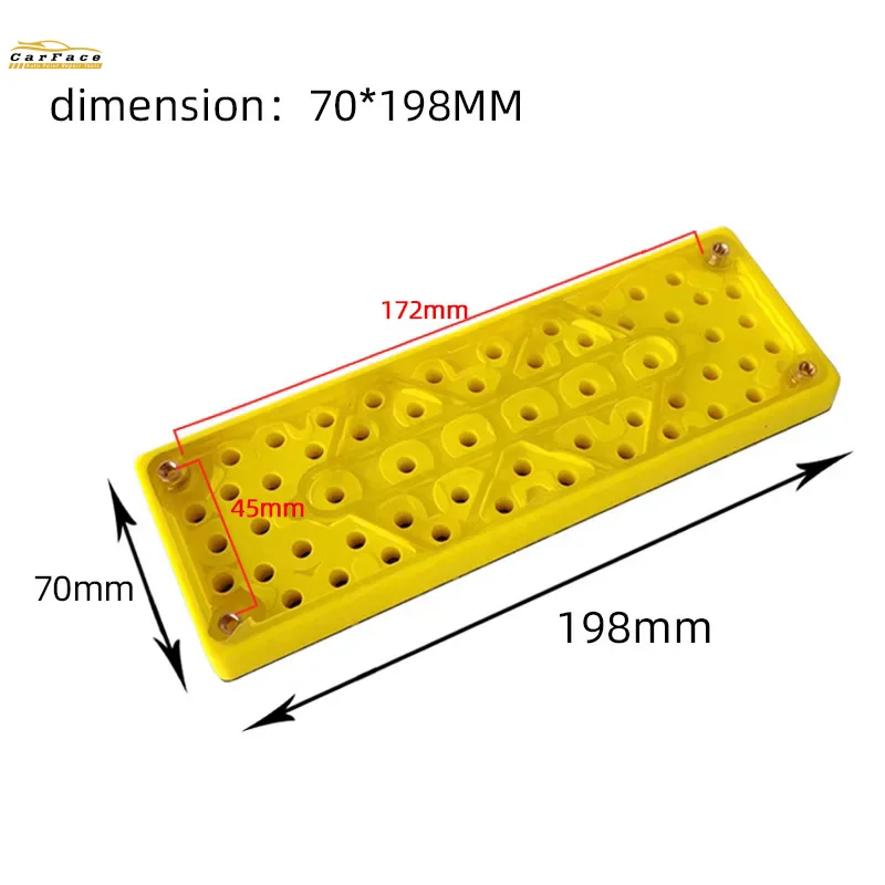 Suitable For Mirka Rectangular Sandpaper Machine Tray 70&times;198mm Pneumatic Sand Bed Tray Dry Sander Base Accessories